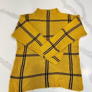 SHEIN Black and Yellow Knit Sweater